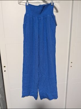 Isabell Maternity Wide-Leg Smocked Pants